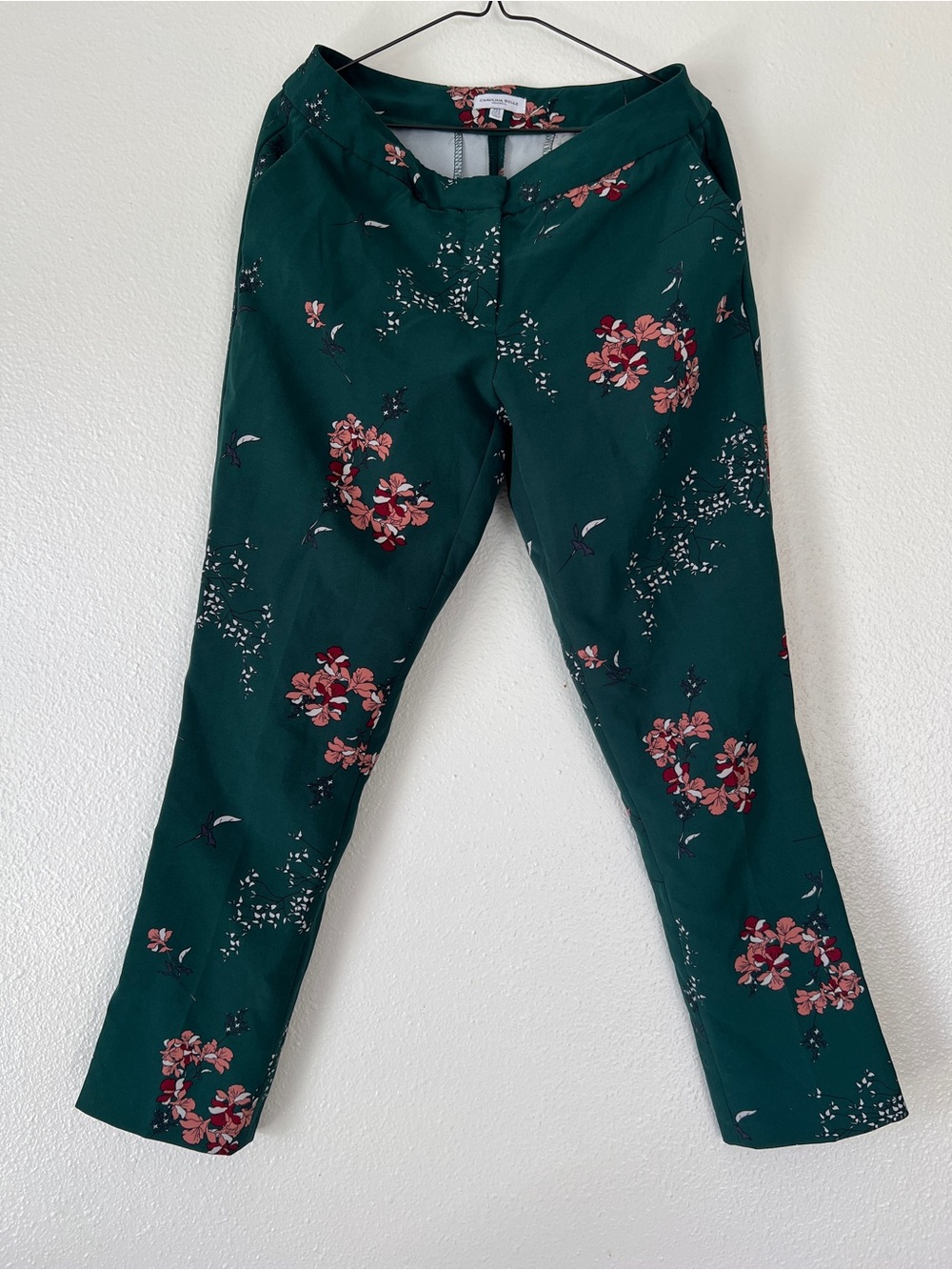 Carolina Belle green floral pants